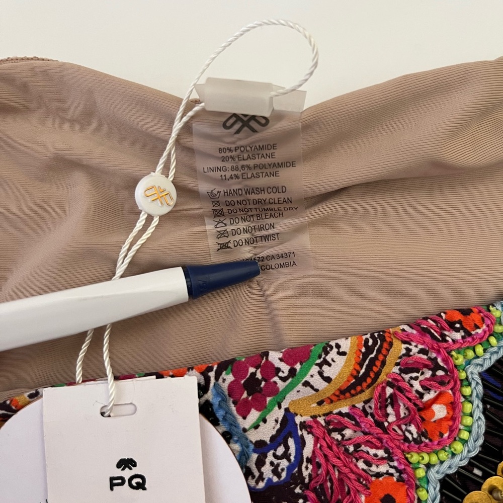 PQ Swim | NWT Tie Full Embellished Bikini Bottom - Picture 8 of 9